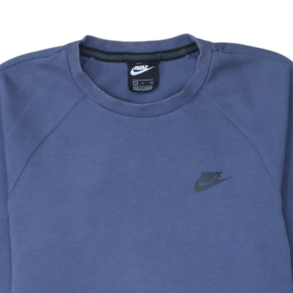 Nike Men's Blue Crew Neck Pullover Sweatshirt S Regular Fit