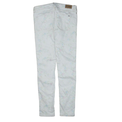 Tommy Hilfiger Women's White Floral Skinny Jeans Size 14