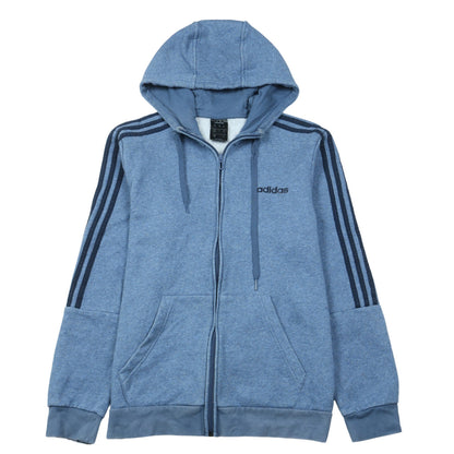 Adidas Men's Blue Full Zip Hoodie Size M Sportswear