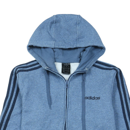 Adidas Men's Blue Full Zip Hoodie Size M Sportswear