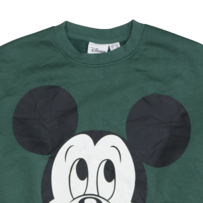 Disney Women’s Green Mickey Mouse Graphic Sweatshirt Size S
