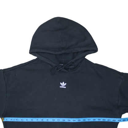 Adidas Women Black Hoodie UK 12 Pullover Hooded Sweatshirt