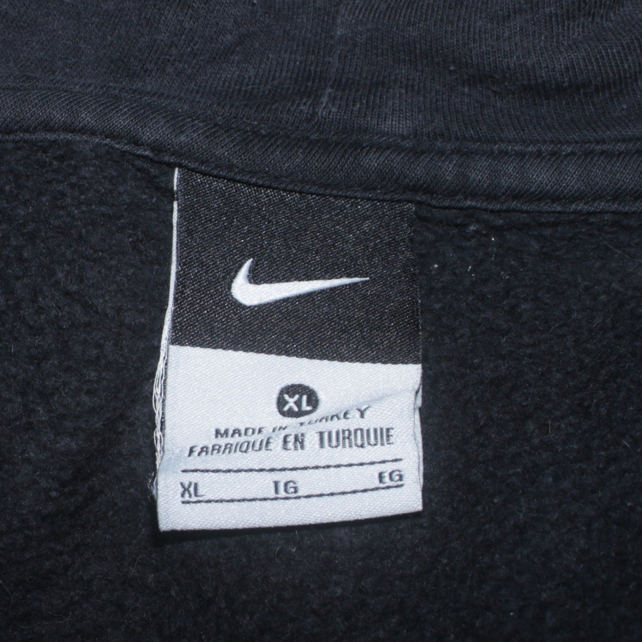Nike Men's Black XL Full Zip Hoodie Sweatshirt Logo Sportswear