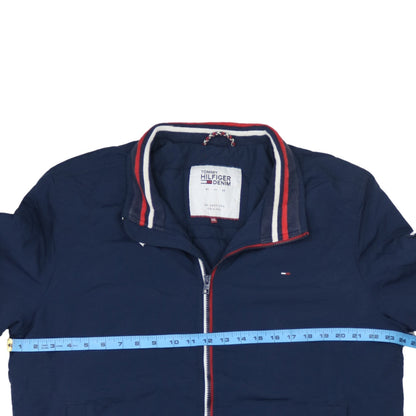 Tommy Hilfiger Men's Blue 2XL Bomber Jacket with Zip Pockets
