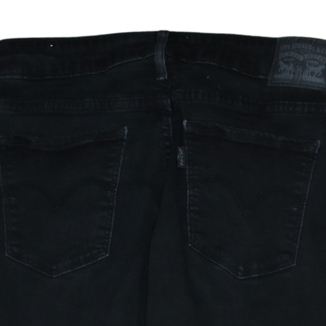 Levi's Women's Black 711 Skinny Jeans Size 30 Mid Rise Denim