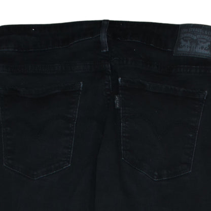 Levi's Women's Black 711 Skinny Jeans Size 30 Mid Rise Denim