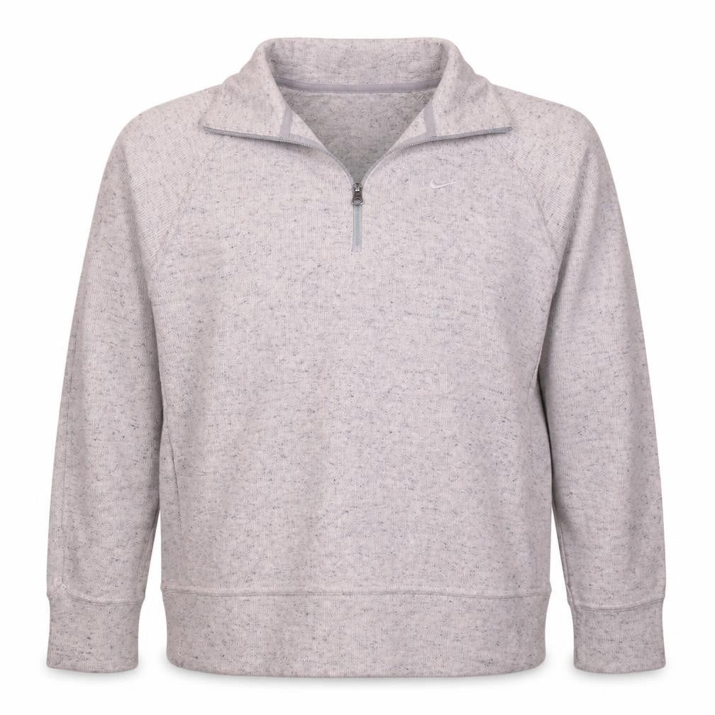 Nike Men's Grey 1/4 Zip Pullover Sweatshirt Size L Regular Fit