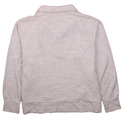 Nike Men's Grey 1/4 Zip Pullover Sweatshirt Size L Regular Fit