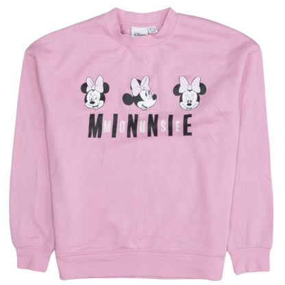 Disney Primark Women Pink Minnie Mouse Pullover Sweatshirt XS