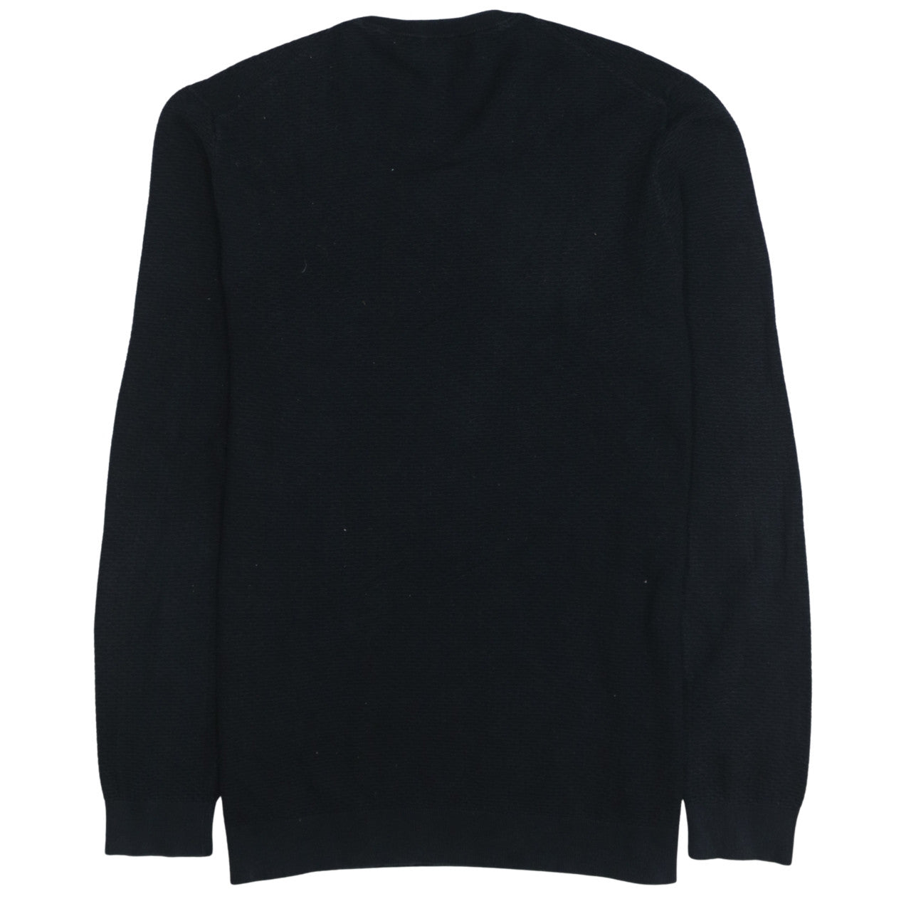 Hugo Boss Mens Black 2XL Cotton Crew Neck Knit Jumper