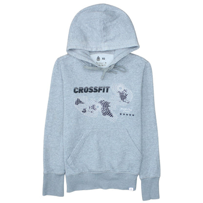Reebok CrossFit Women's Grey Pullover Hoodie XS Athletic Fit
