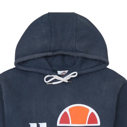 Ellesse Mens Blue Pullover Hoodie XS Logo Fleece Sweatshirt