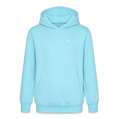 Champion Girls Blue Pullover Hoodie 11-12 Years Logo Fleece Sweatshirt