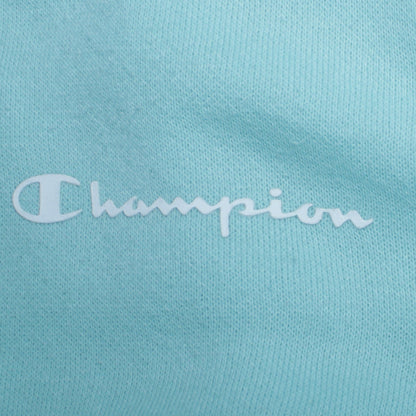 Champion Girls Blue Pullover Hoodie 11-12 Years Logo Fleece Sweatshirt