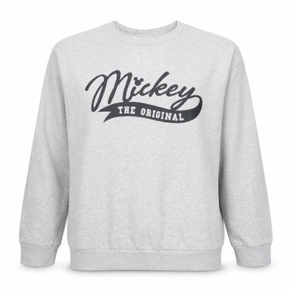 Disney Women's Grey Mickey Original Pullover Sweatshirt UK 14