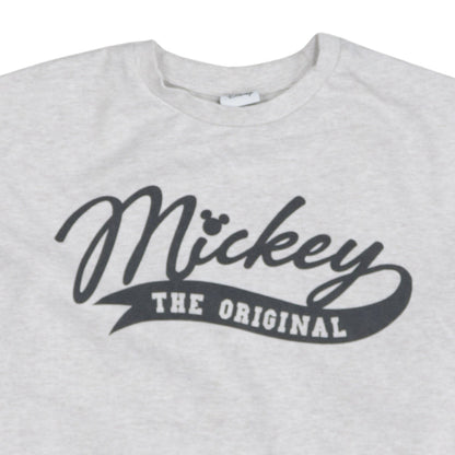Disney Women's Grey Mickey Original Pullover Sweatshirt UK 14