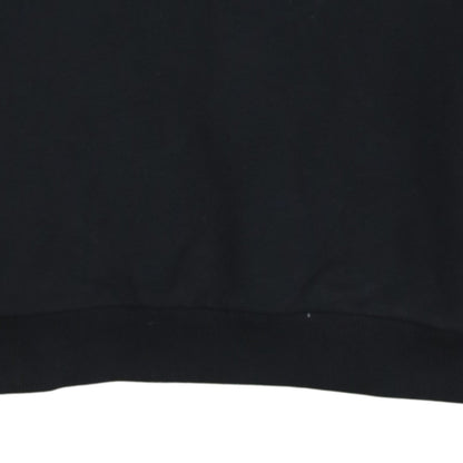 Vans Womens Black Crew Neck Sweatshirt Size S Logo Cotton Pullover