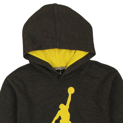 Jordan Boys Black Yellow Pullover Hoodie XL 13-15 Years Graphic Print