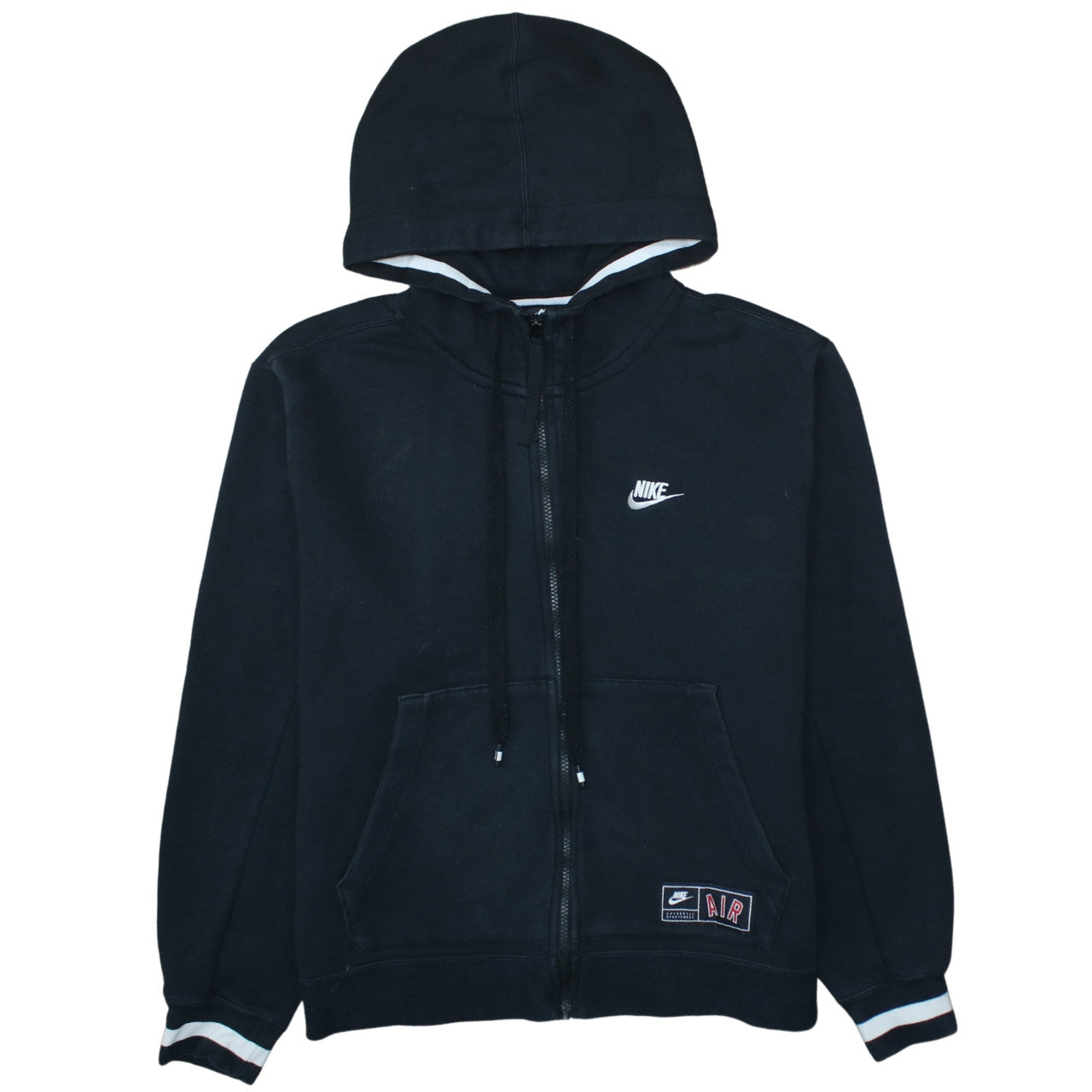 Nike Men's Black Full Zip Fleece Hoodie L Sportswear