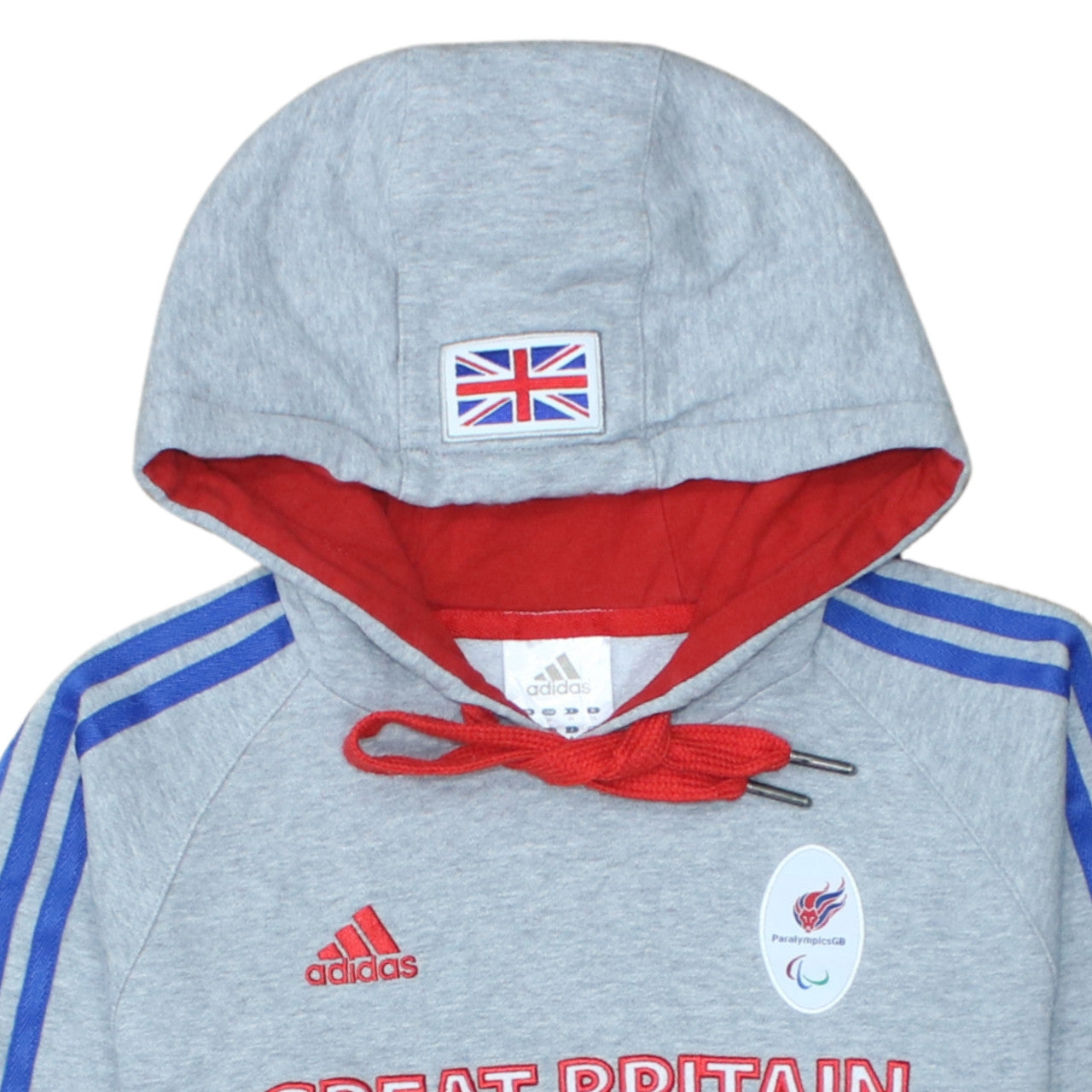 Adidas Men's Grey Great Britain Pullover Hoodie XS Sports Fleece