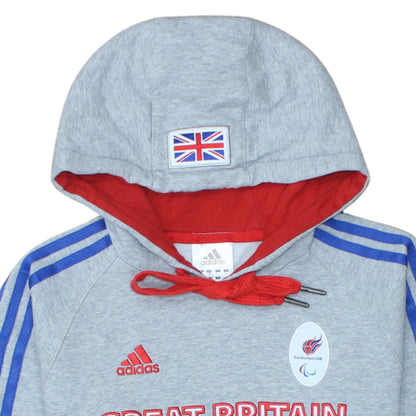 Adidas Men's Grey Great Britain Pullover Hoodie XS Sports Fleece