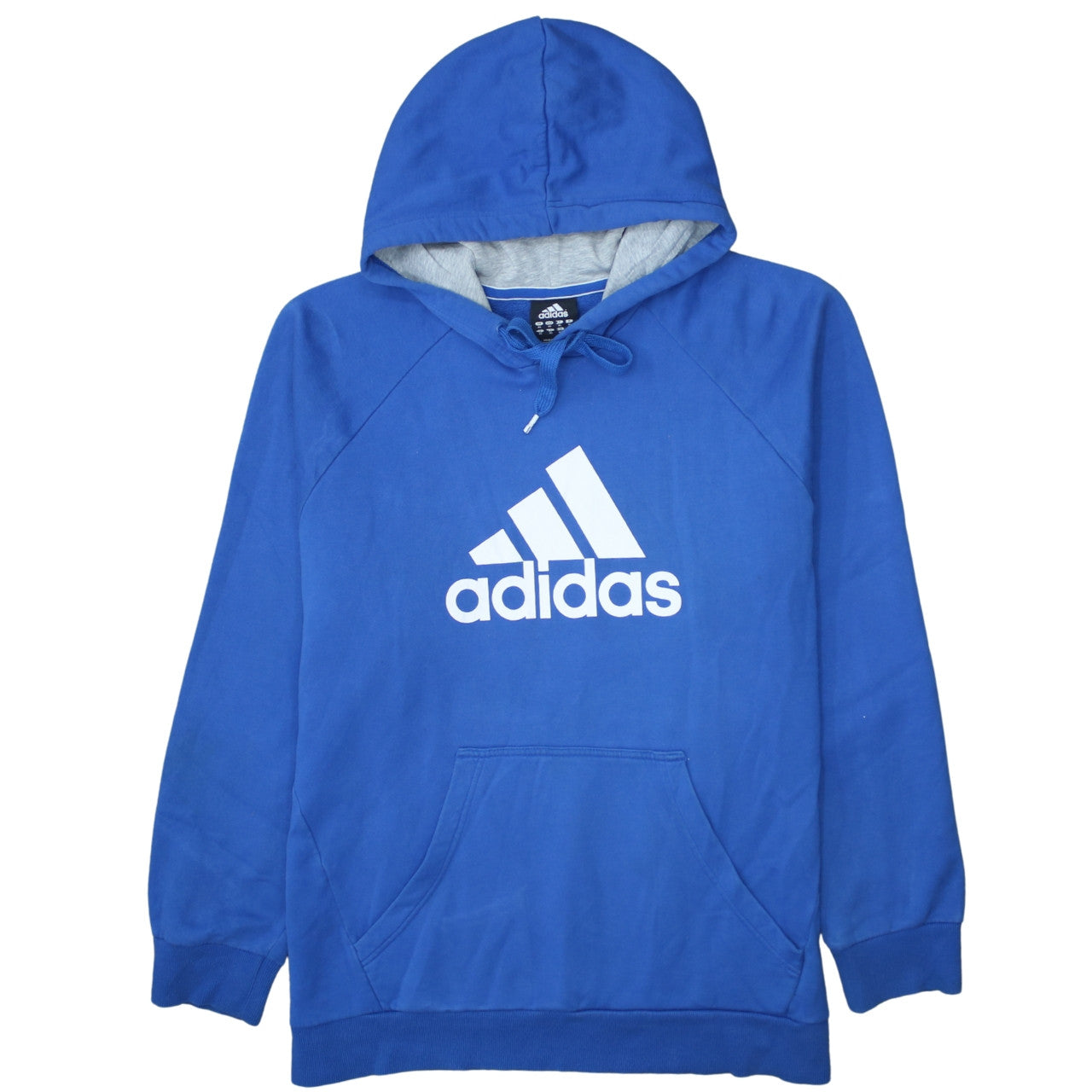 Adidas Men's Blue XL Pullover Hoodie Sports Fleece Sweatshirt