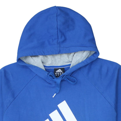 Adidas Men's Blue XL Pullover Hoodie Sports Fleece Sweatshirt