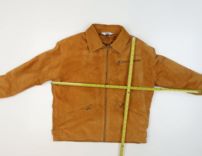 Today's Woman Brown Suede Biker Jacket Women's Size 12