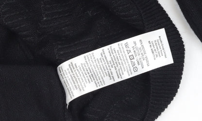 Wallis Women's Black Sequin Knit Jumper Size 14