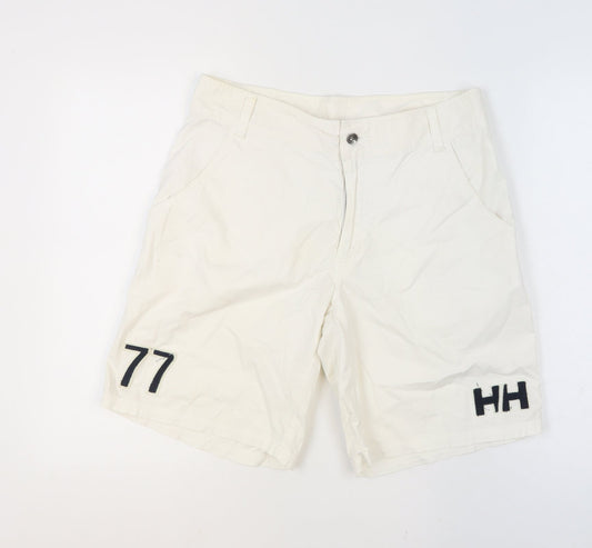Helly Hansen Men's White Chino Shorts Size 33 Casual Nautical Style