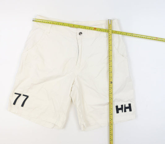 Helly Hansen Men's White Chino Shorts Size 33 Casual Nautical Style