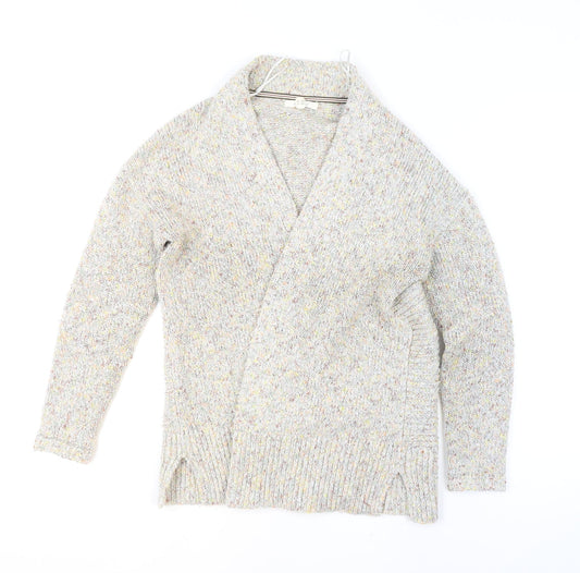 White Stuff Women's Multicoloured Chunky Knit Cardigan UK 10