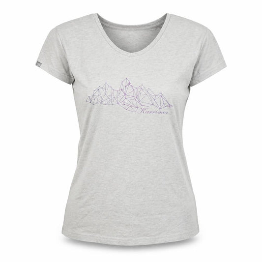Karrimor Womens Grey V-Neck Short Sleeve T-Shirt Size 10