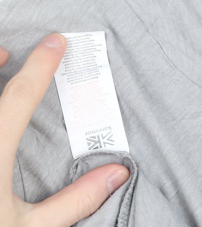 Karrimor Womens Grey V-Neck Short Sleeve T-Shirt Size 10