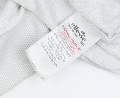 Ellesse Womens Pink Ombre Crew Neck Sweatshirt UK 12 Cotton Blend