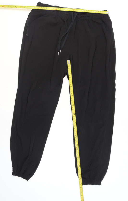 Decathlon Men's Black Jogger Activewear Trousers M Quick Dry