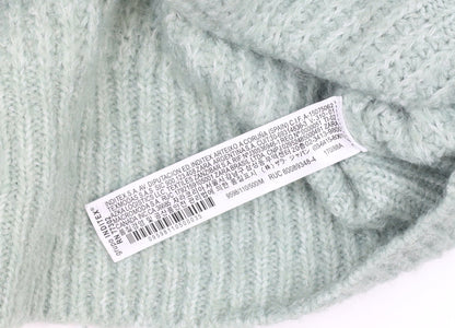 Zara Women Green Knit Chunky V-Neck Cardigan Size M