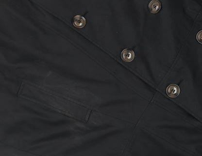 Simply Be Women's Black Mid-Length Pea Coat Size 18