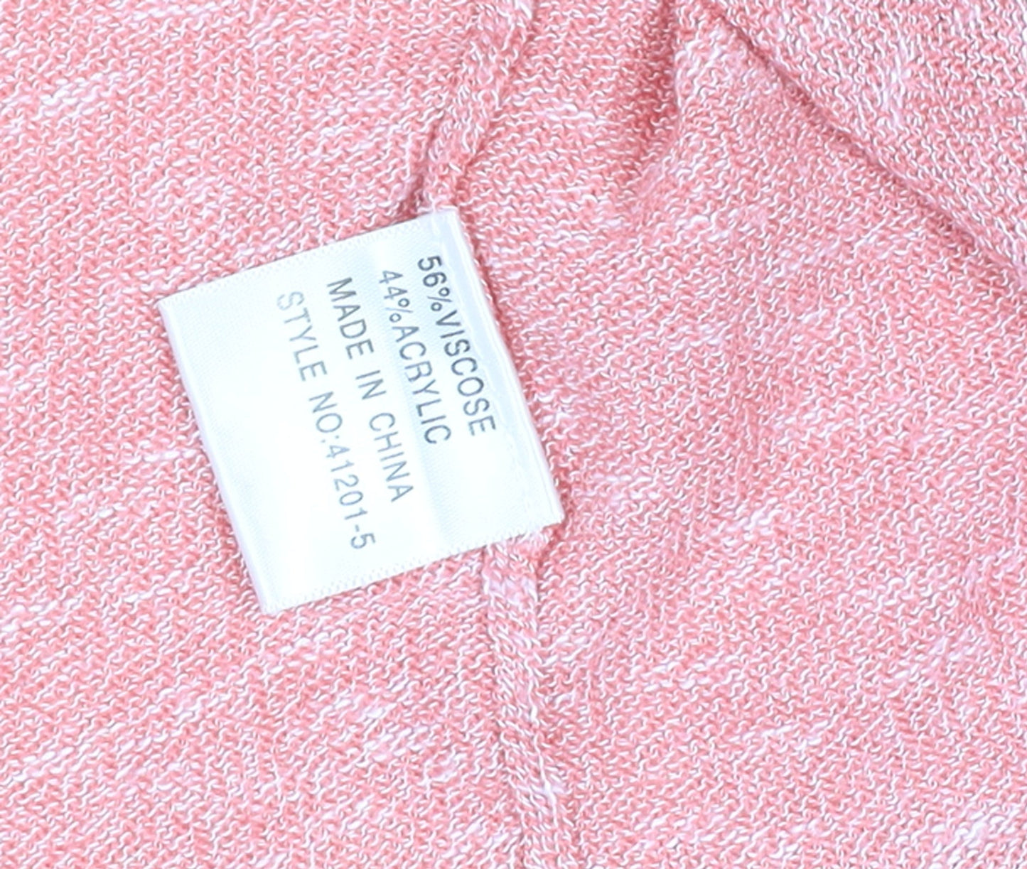 Sussan Women Pink Cardigan Medium Viscose Acrylic Knit Lightweight