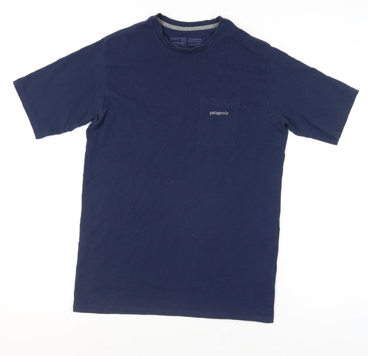 Patagonia Men Blue Regular Fit Graphic T-Shirt Size M