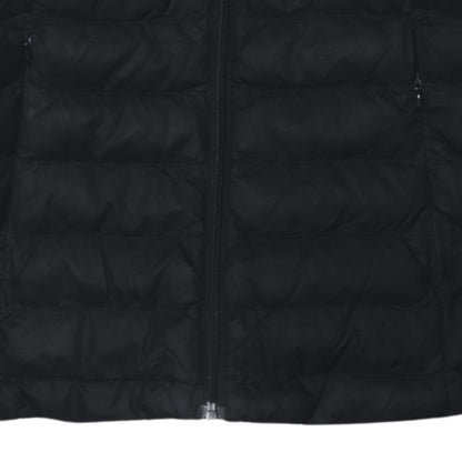 Adidas Womens Black Size 8 Hooded Puffer Jacket with Logo
