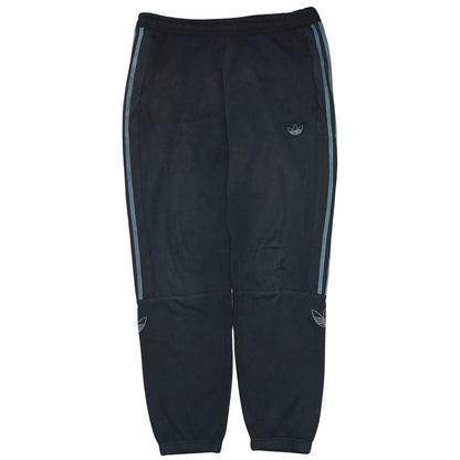 Adidas Men Black Jogger Fleece Activewear Trousers Size L