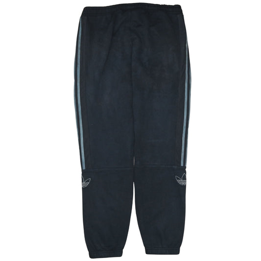 Adidas Men Black Jogger Fleece Activewear Trousers Size L