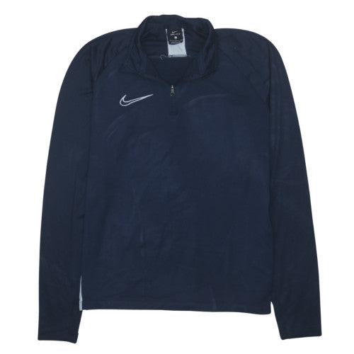 Nike Men's Blue Dri-FIT 1/4 Zip Athletic Sweatshirt Size S