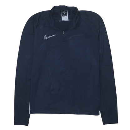 Nike Men's Blue Dri-FIT 1/4 Zip Athletic Sweatshirt Size S