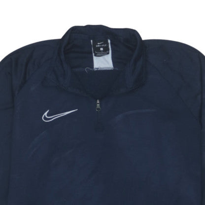 Nike Men's Blue Dri-FIT 1/4 Zip Athletic Sweatshirt Size S