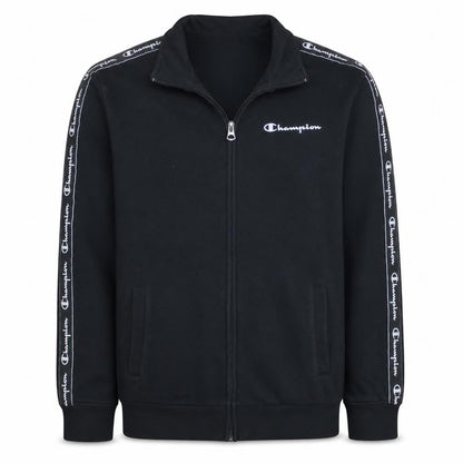 Champion Boys Black 13-14 Years Track Jacket Full Zip Sports Top