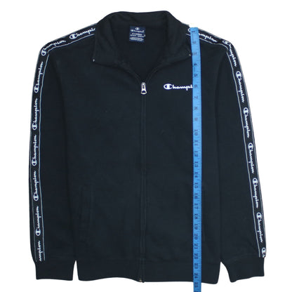Champion Boys Black 13-14 Years Track Jacket Full Zip Sports Top