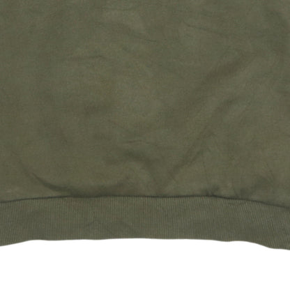 Puma Boys Khaki Green Crew Neck Sweatshirt XL 14-15 Years Logo Graphic
