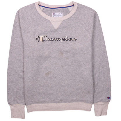 Champion Men's Grey Pullover Sweatshirt M Logo Athletic
